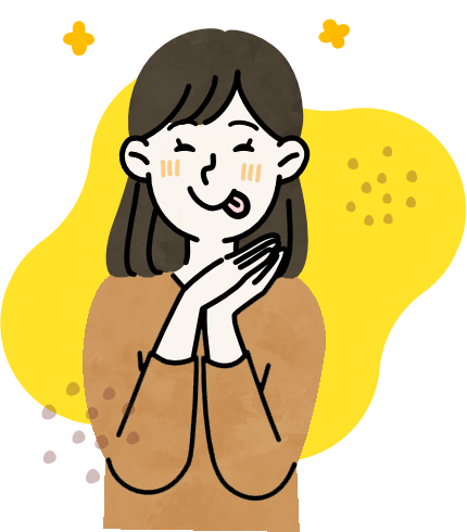 笑顔のお姉さんイラスト